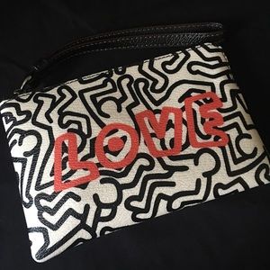 COACH Keith Haring wristlet